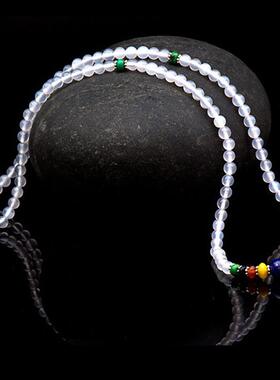 天然佛珠手串白玛瑙