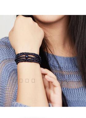 蓝砂石多层男女款百搭饰品手链