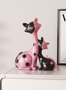 奶油风酒柜装饰品摆件