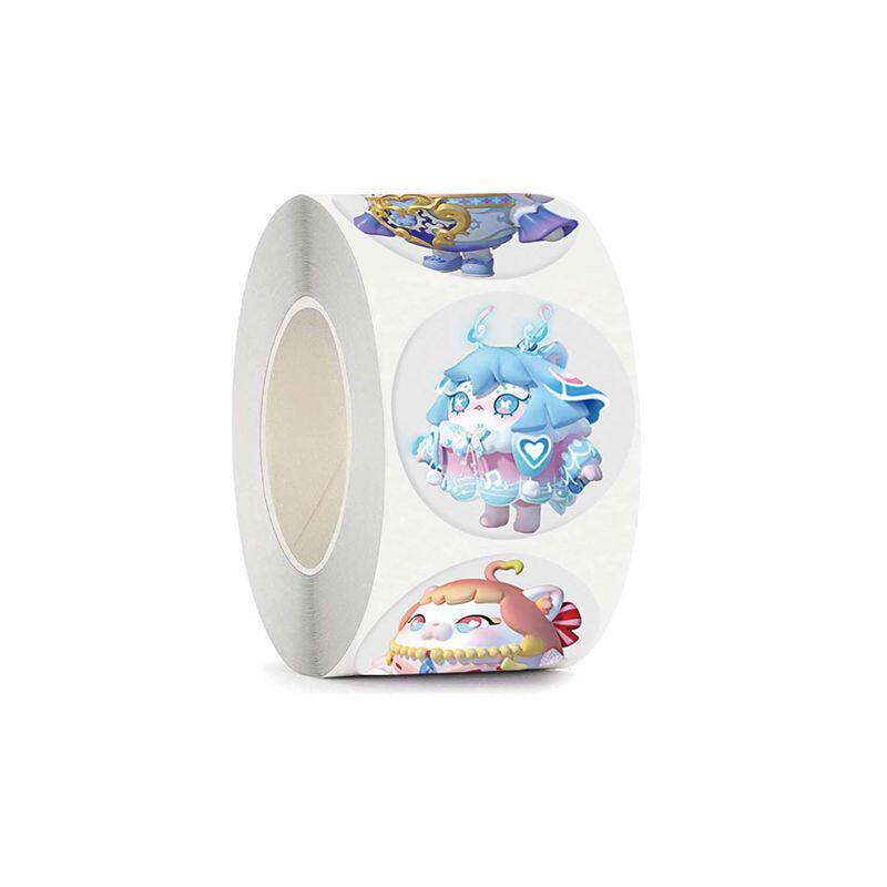 ‌蛋仔派对皮肤500贴/卷蛋仔派对新皮肤贴纸儿童卡通小女孩玩具手帐装饰标签贴画