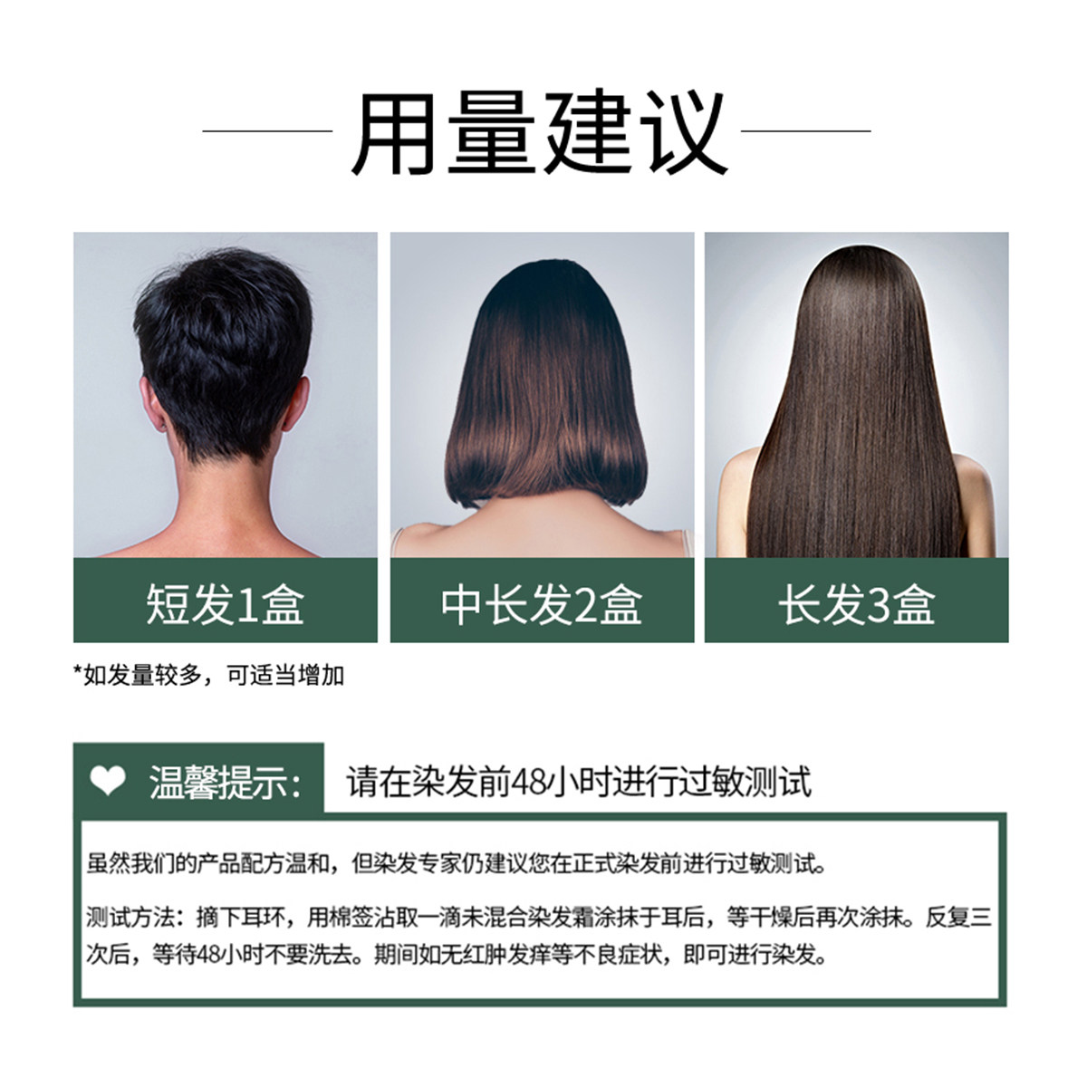 【3盒】章华生态纯不伤头发染发剂 章华染发膏
