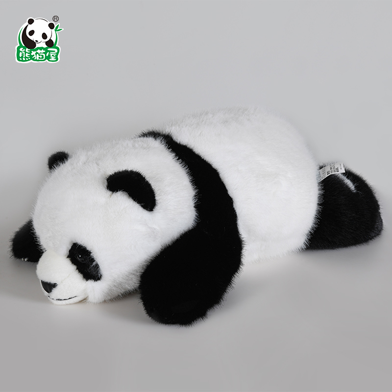 熊猫屋PANDAHOUSE果赖毛绒玩具仿真大熊猫公仔礼盒礼物成都纪念品-图3