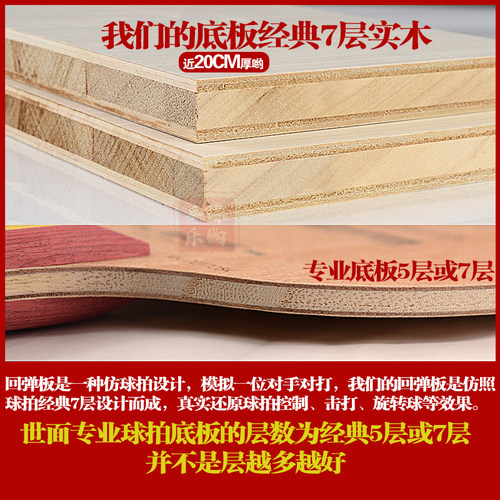 新誉阁乒乓球反弹板对打器乒乓球回弹板专业训练器捡球器集球网 - 图3