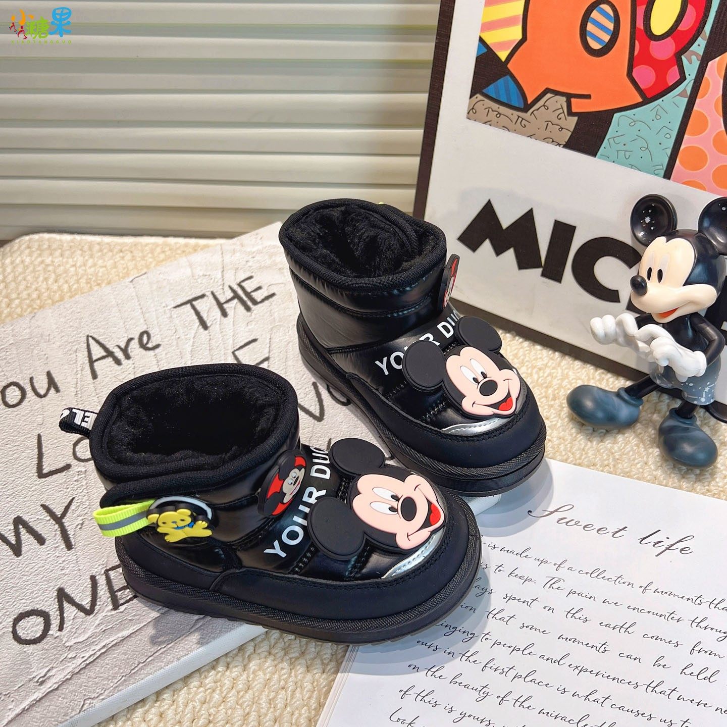 男童东北雪地靴皮面加绒加厚保暖儿童冬季大棉鞋抗寒男孩宝宝短靴,淘宝优惠券,粉丝福利购,淘宝优惠卷