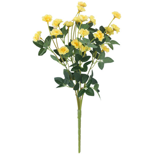 蔷薇仿真花小玫瑰假花花束客厅餐桌摆件花篮装饰室内月季绢花塑料 - 图3