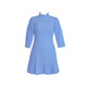 Women's Dress 2024 New Solid Color Slim Waist Fashion Long Dress Three-quarter Sleeves