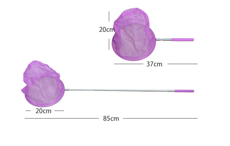 儿童不锈钢伸缩杆捕鱼网 捞鱼蝴蝶 蜻蜓 网兜男孩女孩户外玩具