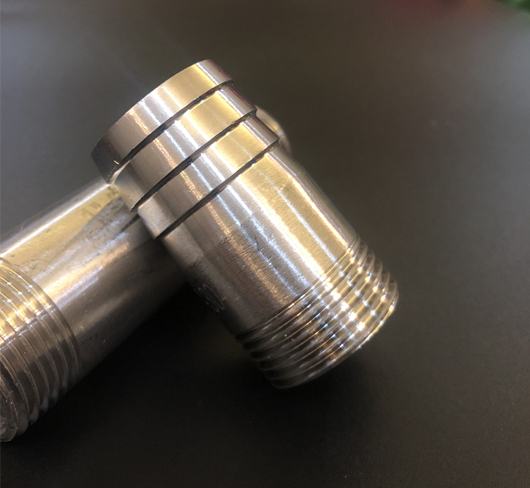 201/304不锈钢皮管接头/宝塔软管接头/圆管外丝/水暖配件/4分 6分