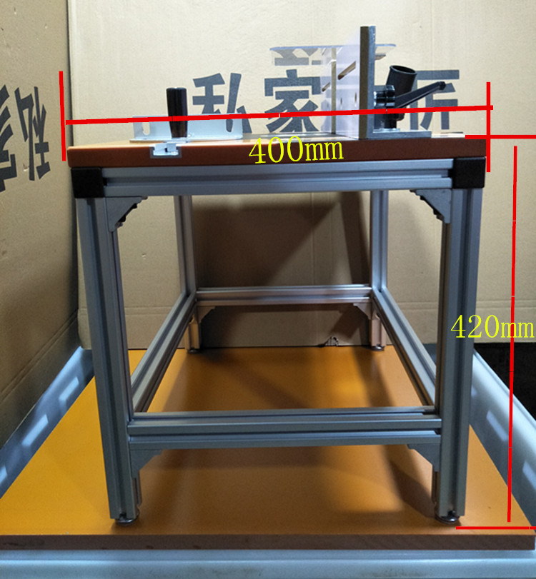 私家木匠原创设计定做迷你版固定工作台木工台面倒装雕刻机大锣机