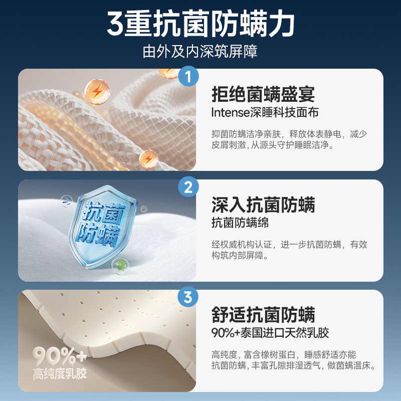雅兰AAAAA级小芯径三分区抗菌防螨床垫双倍支撑 焕脊Pro,淘宝优惠券,粉丝福利购,淘宝优惠卷