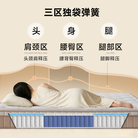 Arran Double Layer Three Zone Spring Mattress Deep Sleep SPA