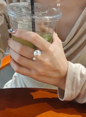 2026新款爆款珍珠戒指女轻奢高级感气质时尚百搭指环小众生日礼物