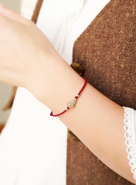 招财葫芦编织手绳转运珠红绳手链女平安好运福禄红手绳2025新款潮