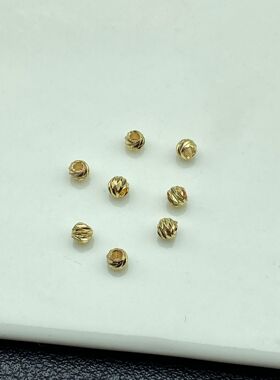 3mm基础配件切面十一刀隔珠保色