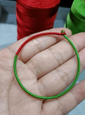 马年补火补木细纯手工编织九乘金刚结手绳本命年红绳情侣简约手链