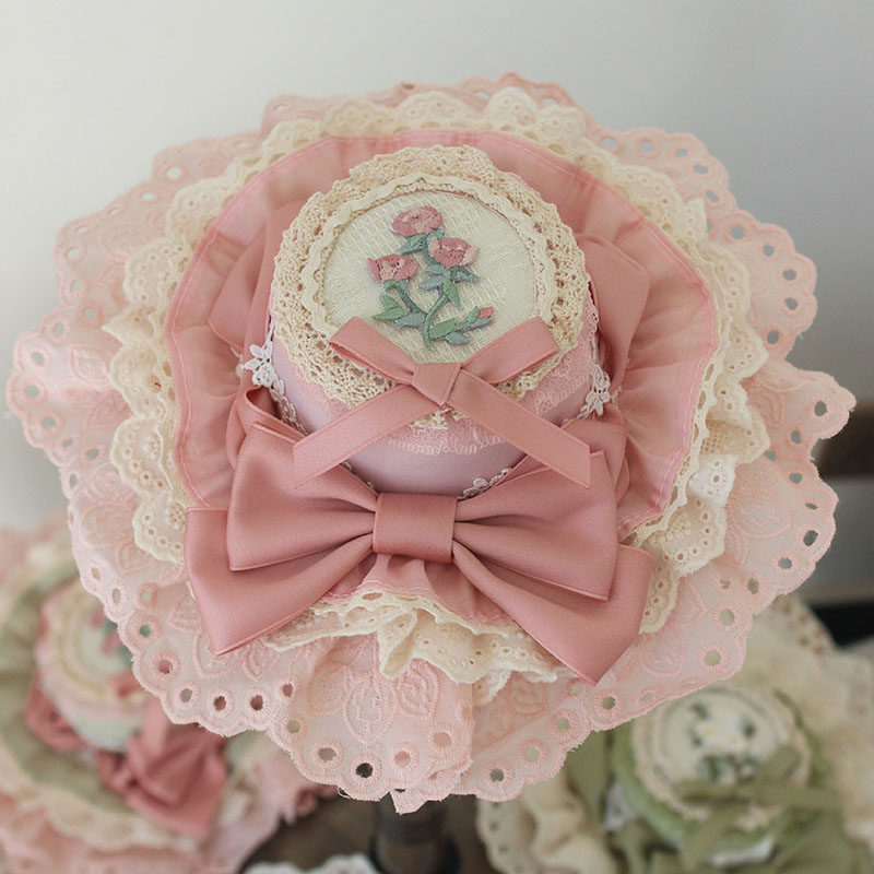 全色四时花手工小礼帽lolita少女发饰优雅软妹lo娘茶会甜美小帽子,淘宝优惠券,粉丝福利购,淘宝优惠卷