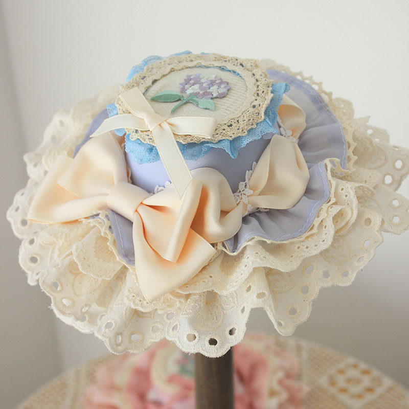 全色四时花手工小礼帽lolita少女发饰优雅软妹lo娘茶会甜美小帽子,淘宝优惠券,粉丝福利购,淘宝优惠卷