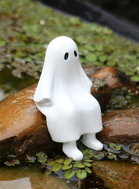 树脂小幽灵装饰摆件家居