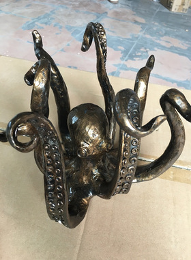 新品章鱼雕塑八爪鱼家居树脂摆件 客厅花园景观海洋美陈装饰摆件