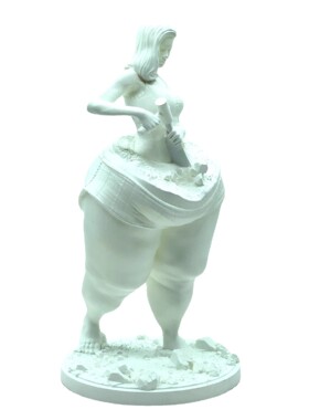 创意打破脂肪健身瘦身摆件