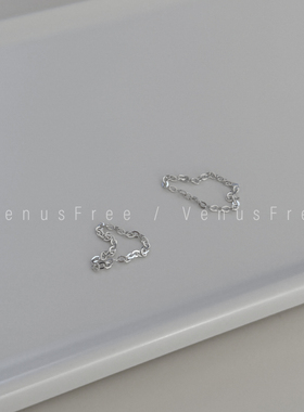 3/27新品| 极简约925纯银超细闪闪精致链条戒指