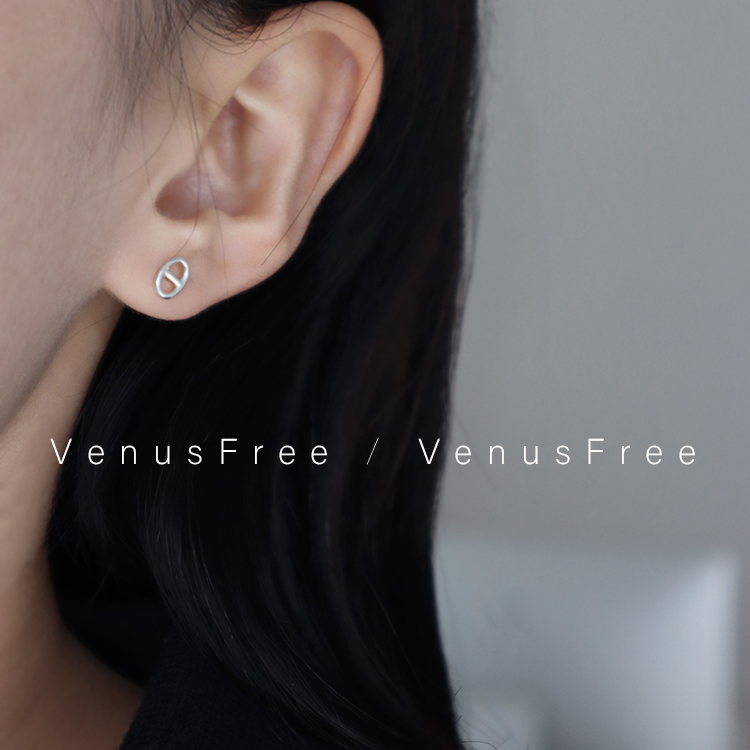 VenusFree经典小猪鼻925纯银耳钉耳环防敏日常养耳朵不用摘极简约-图3