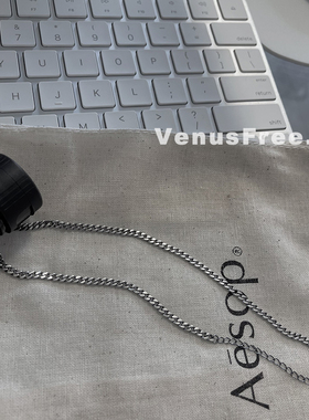 925纯银ins博主复古链条锁骨