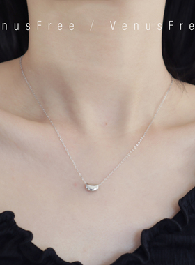 2选 经典925纯银幸运豌豆锁骨链闪闪裸链叠戴极简约日常搭配精致