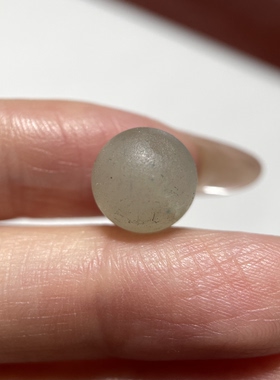 萨珊王朝玛瑙精美动物小印章10.5mm 手工錾刻大磨损念珠卡子 1612