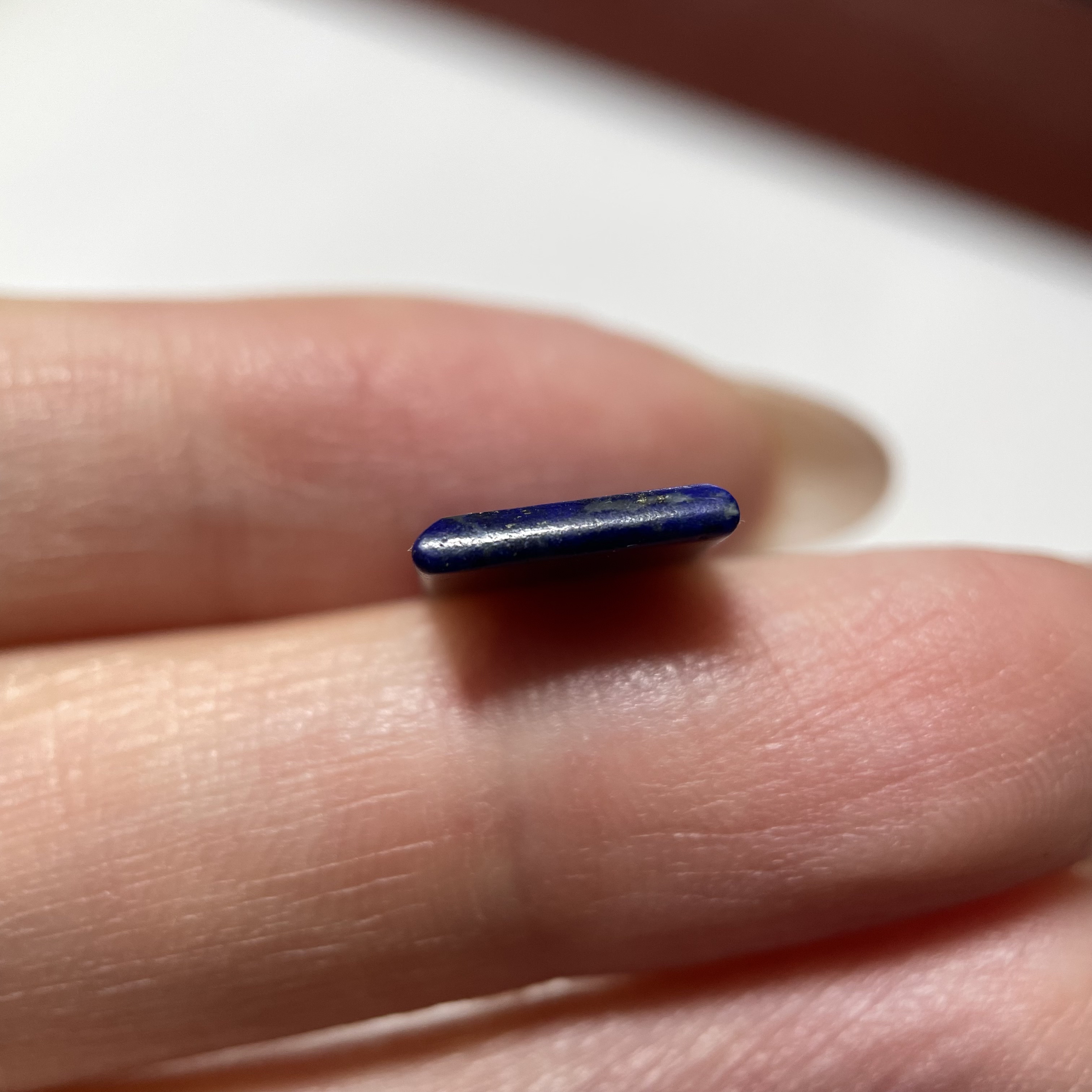 Sasanian Dynasty lapis lazuli animal exquisite seal bead 10mm hand-engraved large wear ring ring surface 1983