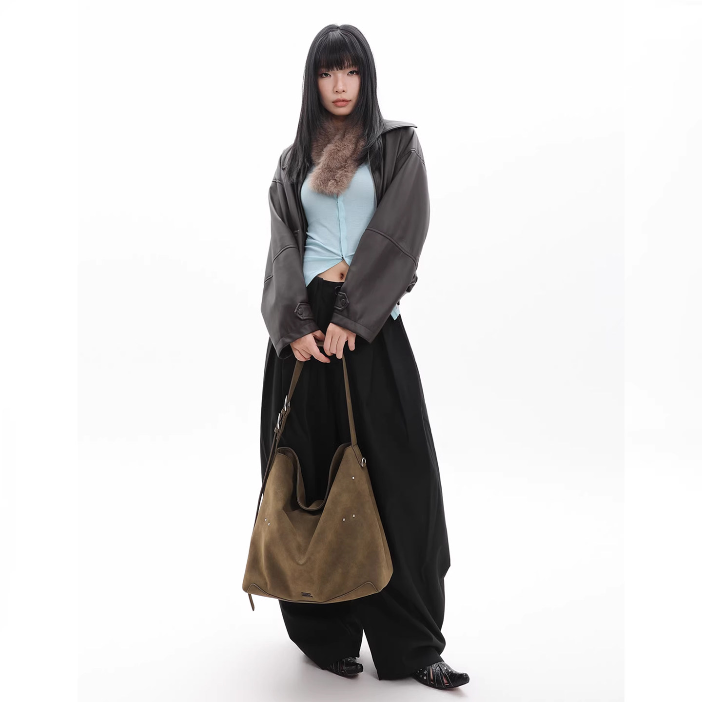 简着26SS 原创 佐尔马 橄榄绿 hobo包大容量通勤托特包单肩斜挎包,淘宝优惠券,粉丝福利购,淘宝优惠卷