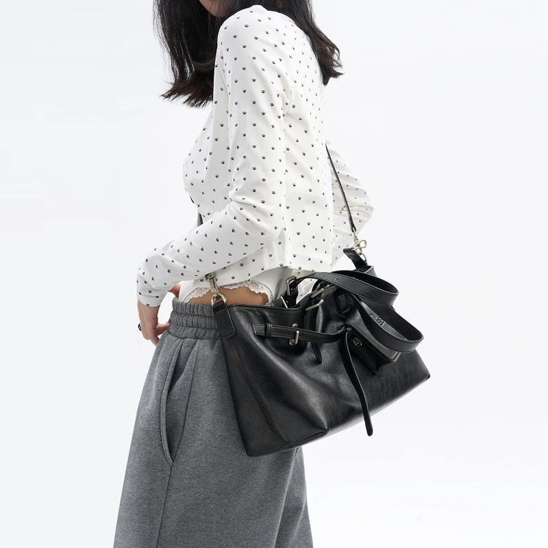 Simplified 25SS Original, old-fashioned, Gallininido-form modern tote bag Large capacity crossbody bag