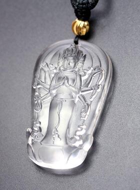 琉璃默利支天佛像观音菩萨男女本命佛像摩利吊坠项链饰品毛衣链