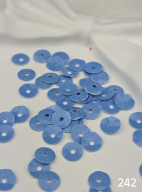 5mm环保耐高温PET实色亮片珠片适服饰婚纱手工diy饰品配件226-250