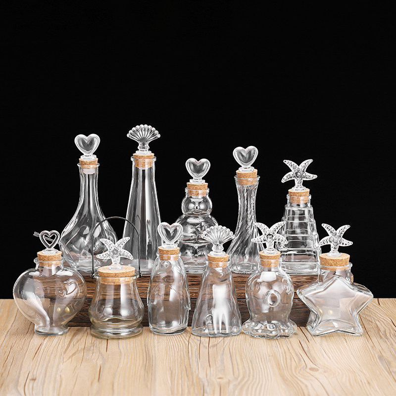 创意新款玻璃许愿瓶星空瓶木塞玻璃瓶海洋瓶手工制作情人节礼物,淘宝优惠券,粉丝福利购,淘宝优惠卷