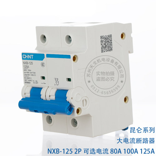 正泰昆仑 NXB-125 2P 80a100a125a 大电流断路器DZ158升级版空开 - 图1