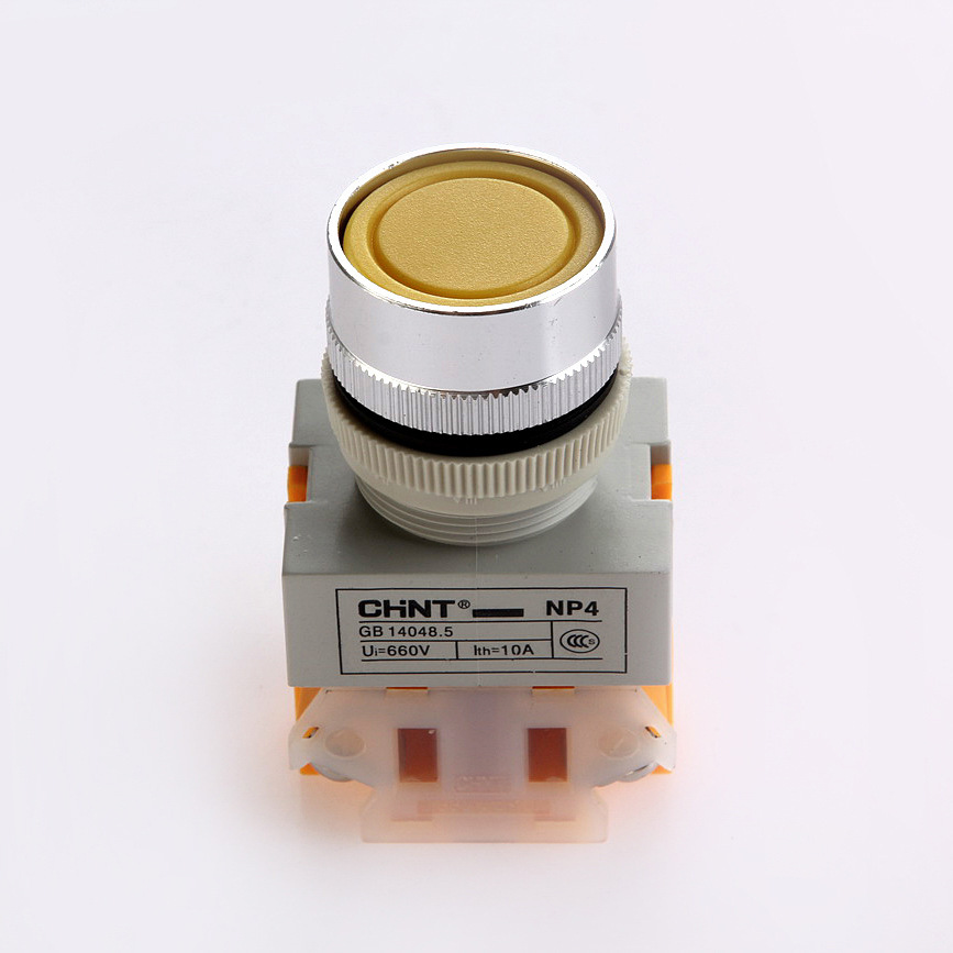 正泰 平头按钮 NP4-11BN绿 自复式按钮红色 绿色 黄色 旋钮 - 图1