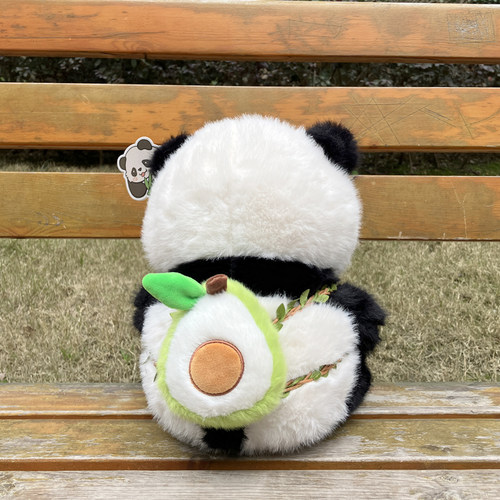 正版熊猫公仔花花毛绒玩具成都熊猫基地旅游纪念品女生儿童生日礼 - 图3
