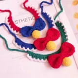 Трикотажный милый чокер, бесшумный колокольчик, ожерелье, шарф, кот, домашний питомец