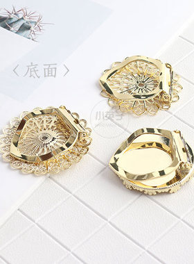 托盘花片手工diy丝巾扣手作材料