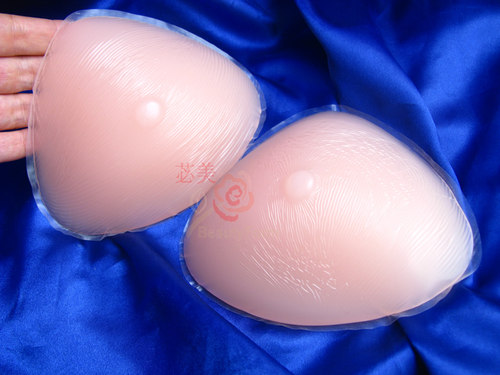 苾美 硅胶假乳房义乳假胸三角形400克分体假乳 - 图0