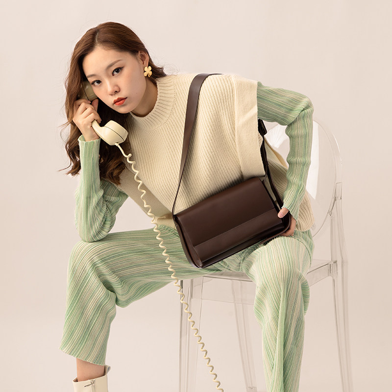 简佰格小众2021新款百搭女豆腐包包 简佰格女士包袋