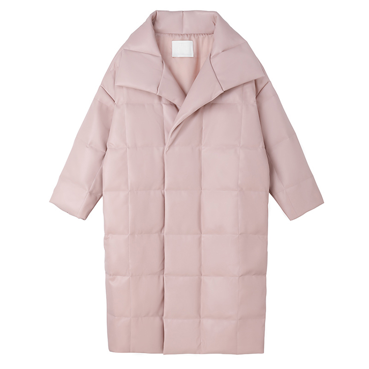 PAPERLLL蛋白皮鸭绒长款羽绒服女冬季2025新款今年流行爆款外套 - 图3