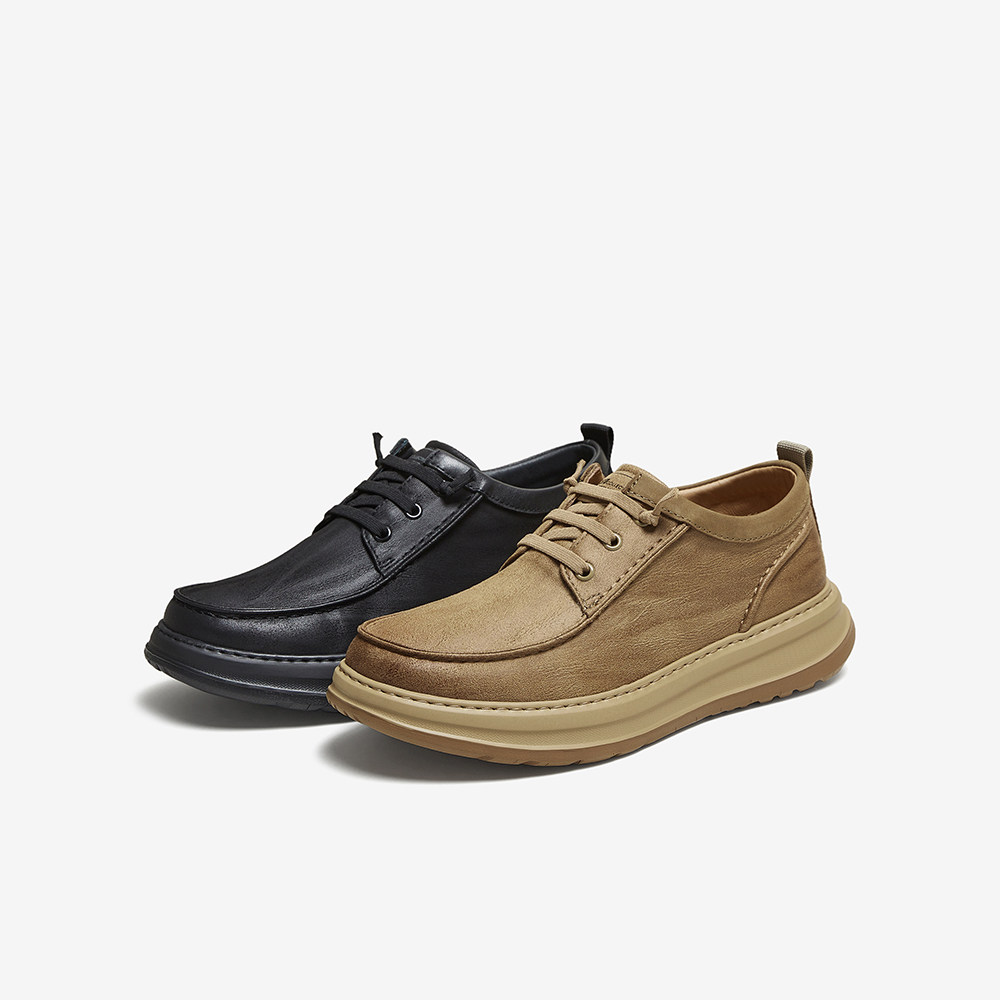 百思图2025秋季新款商场同款休闲皮鞋时尚商务厚底男鞋L3367CM5,淘宝优惠券,粉丝福利购,淘宝优惠卷