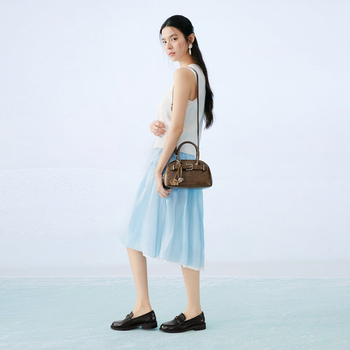 母亲节礼物百思图26夏新款贝壳包简约时尚送闺蜜斜挎包女TY112BX6 - 图2