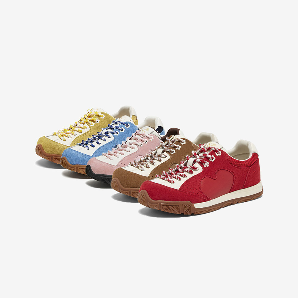 【山系女孩】百思图26春商场新款红色德训鞋板鞋女户外运动休闲鞋,淘宝优惠券,粉丝福利购,淘宝优惠卷