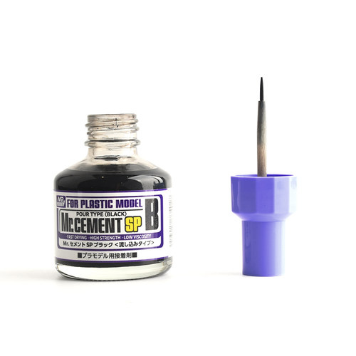 5D模型 MR.HOBBY 郡士 黑色溜缝胶水 (渗入式胶水) 40ml MC132 - 图0