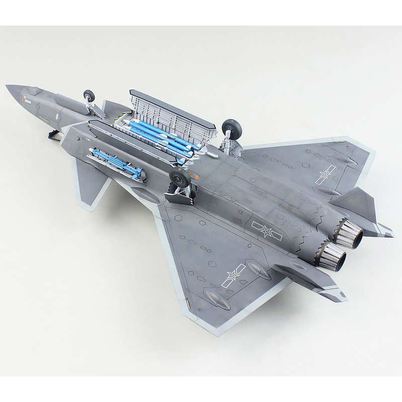 5D模型梦模型中国歼20威龙战斗机 1/72 J20隐形拼装飞机 DM720010 - 图2