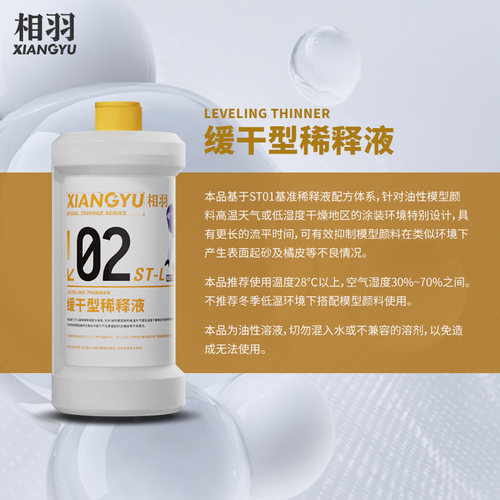 相羽 模型硝基油漆稀释剂 缓干 洗笔液 脱漆工具清洗 ST01-ST07 - 图1