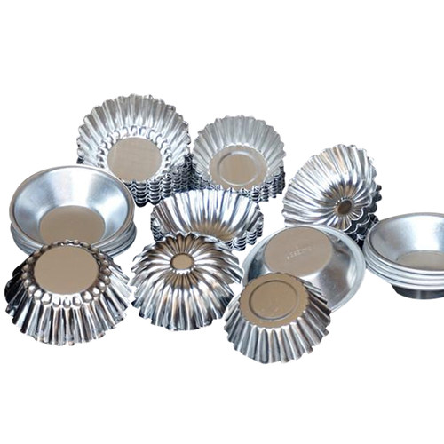 烘焙工具蛋糕托葡挞模烤箱重复用菊花盏坚果塔布丁蛋挞模具100个 - 图3